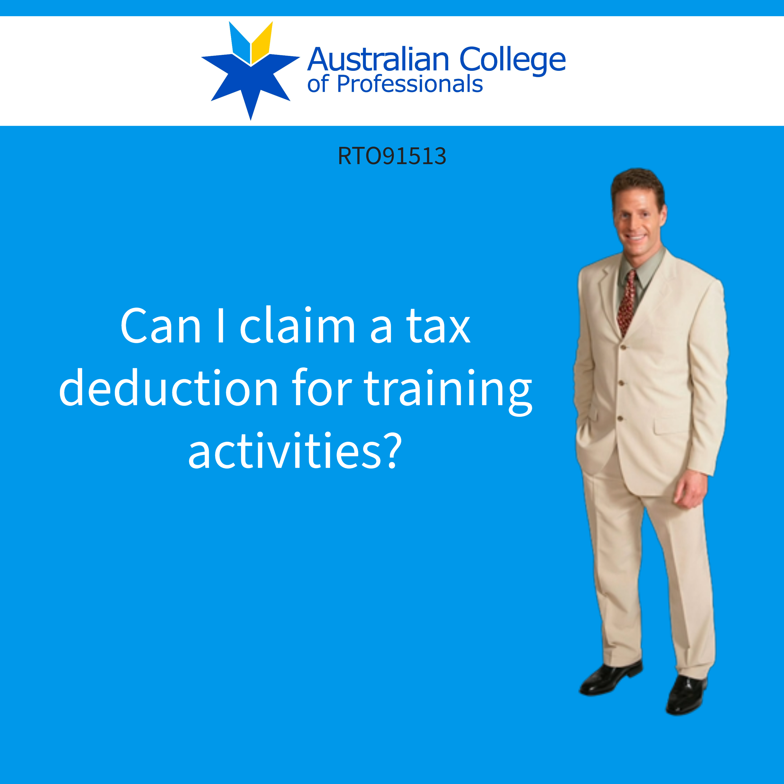 Can I claim a tax deduction for training activities
