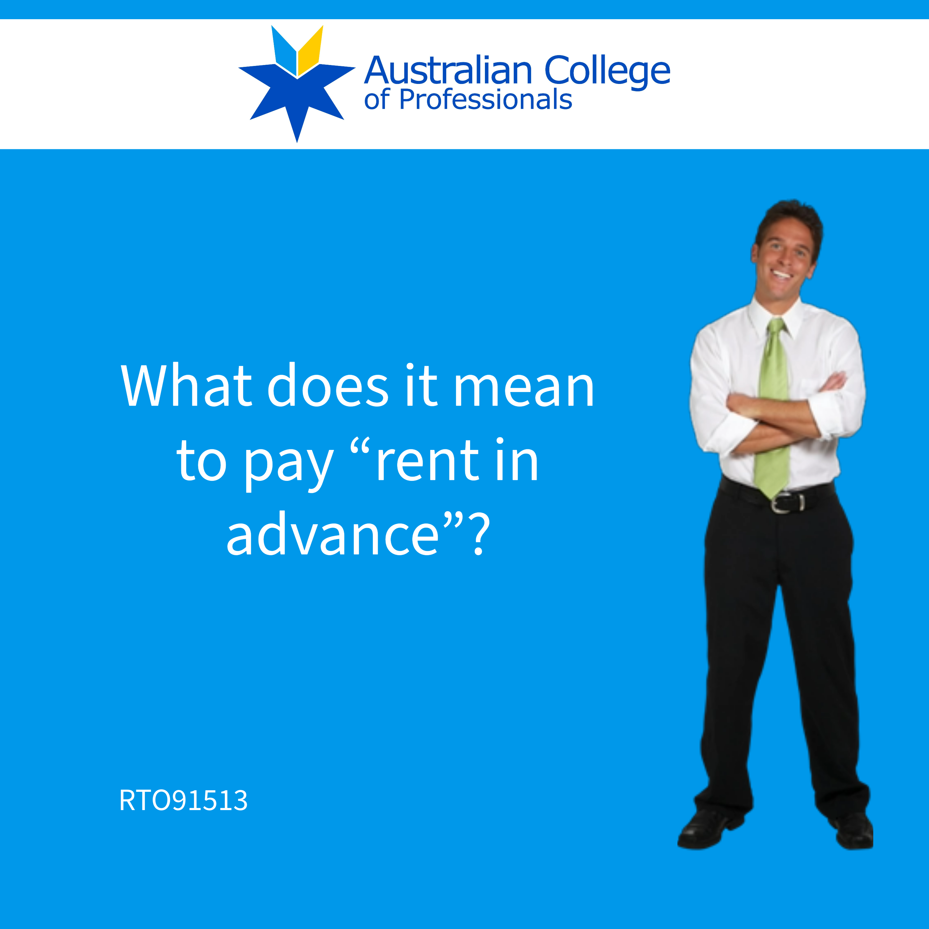 What does it mean to pay rent in advance