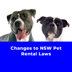 Changes to NSW Pet Rental Laws